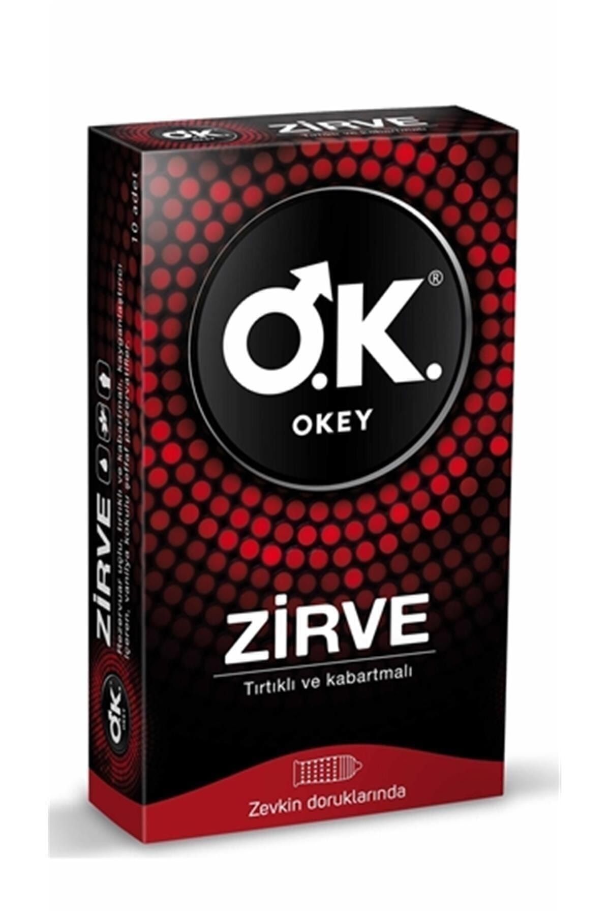 OKEY Zirve Tırtıklı ve Kabartmalı Prezervatif 10'lu