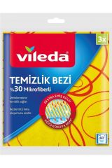 VİLEDA %30 Mikrofiberli Temizlik Bezi 3 Lü