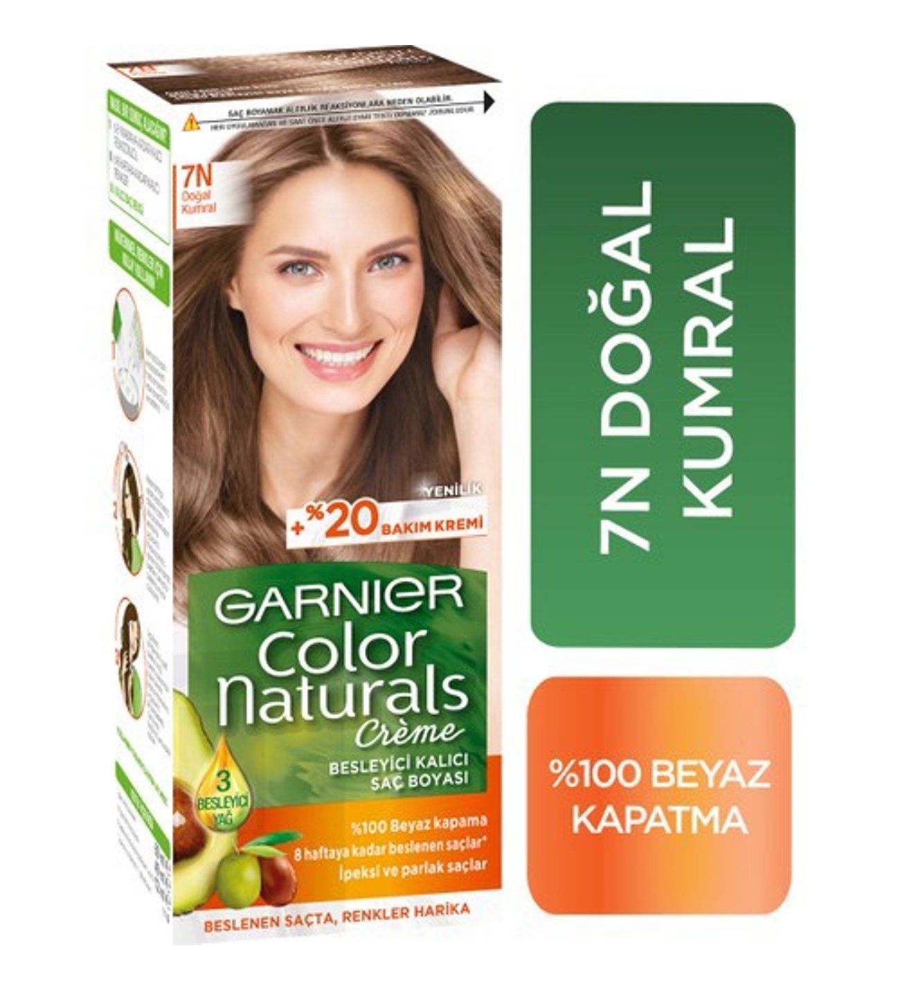 Garnier Color Naturals Saç Boyası Çeşitleri 7N Doğal Kumral